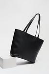 Dorothy Perkins Stitch Detail Zip Top Shopper Bag thumbnail 4