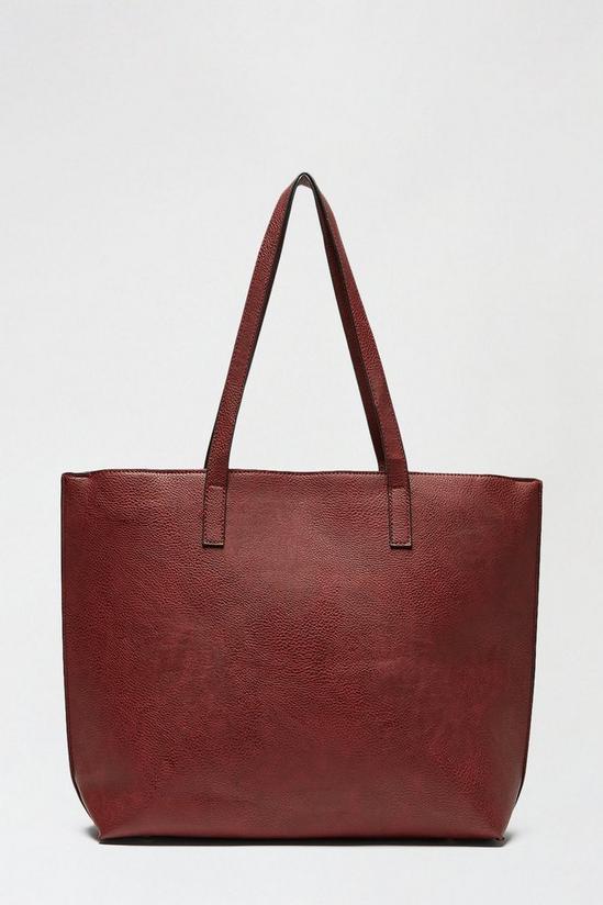 Dorothy Perkins Dark Red Shopper Bag 2