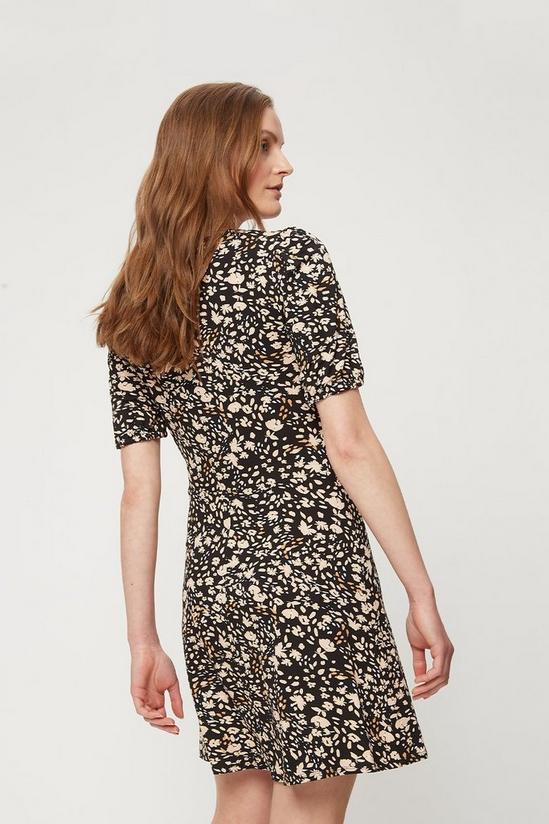 Dorothy Perkins Floral Ruched Front Fit And Flare Dress 3