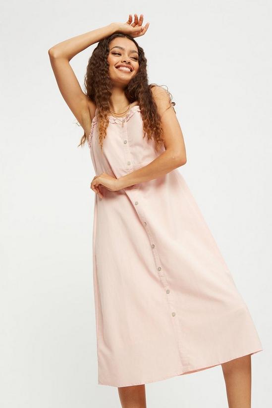 Dorothy Perkins Petite Blush Ruffle Cami Dress 1