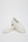 Dorothy Perkins Wide Fit White Iva Woven Trainers thumbnail 4