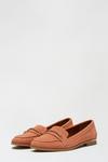 Dorothy Perkins Pink Leather Libby Chain Detail Loafer thumbnail 2
