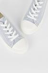 Dorothy Perkins Blue Stripe  Icon Canvas Trainers thumbnail 4
