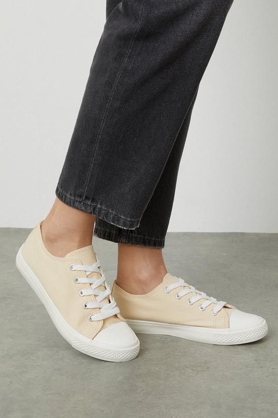 Dorothy Perkins Yellow Icon Canvas Trainers 1