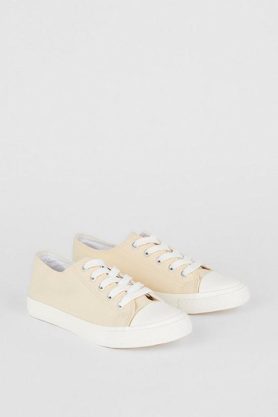 Dorothy Perkins Yellow Icon Canvas Trainers 3