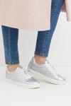 Dorothy Perkins Silver Infinity Lace Up Trainers thumbnail 1