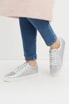 Dorothy Perkins Silver Infinity Lace Up Trainers thumbnail 3
