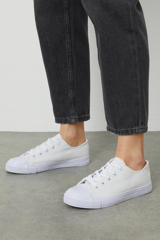 Dorothy Perkins Wide Fit Icon Canvas Trainers 1