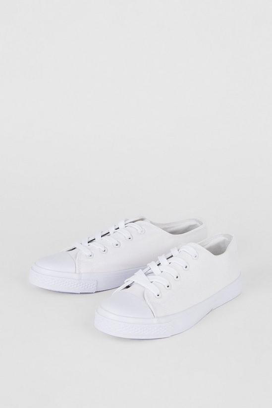 Dorothy Perkins Wide Fit Icon Canvas Trainers 3