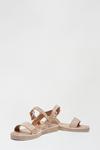 Dorothy Perkins Wide Fit Gold Felicity Two Part Sandal thumbnail 3