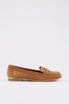 Dorothy Perkins Tan Leather Libby Chain Detail Loafers thumbnail 2