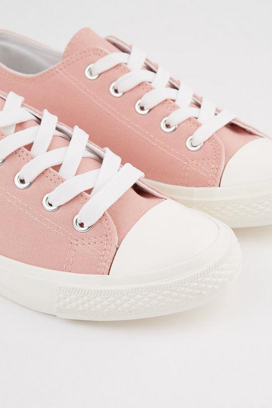Dorothy Perkins Pink Icon Canvas Trainers 3