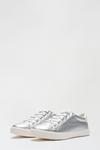 Dorothy Perkins Wide Fit Silver Iria Lace Up Trainer thumbnail 2