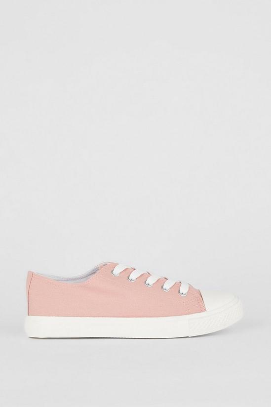 Dorothy Perkins Wide Fit Pink Icon Canvas Trainers 2