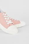 Dorothy Perkins Wide Fit Pink Icon Canvas Trainers thumbnail 4