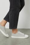 Dorothy Perkins Grey Icon Canvas Trainers thumbnail 1