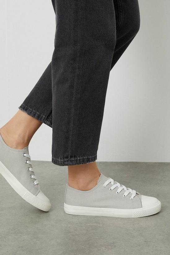 Dorothy Perkins Grey Icon Canvas Trainers 1