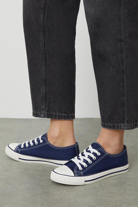 Dorothy Perkins Navy Icon Canvas Trainers 1