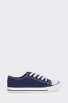 Dorothy Perkins Navy Icon Canvas Trainers thumbnail 2