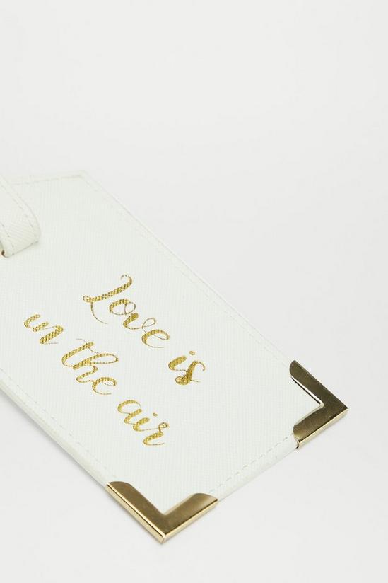 Dorothy Perkins Love Is In The Air White Luggage Tag 3