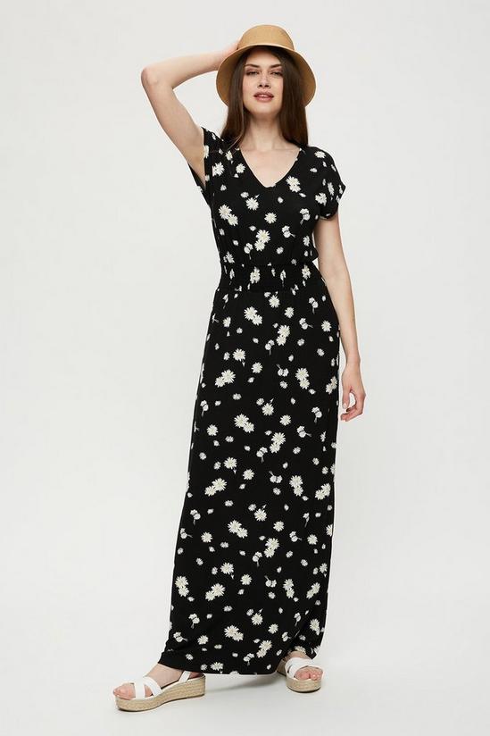 Dorothy Perkins Tall Black Floral Wrap Maxi Dress 1