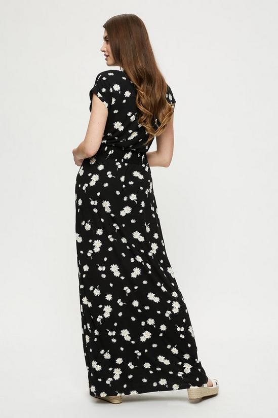 Dorothy Perkins Tall Black Floral Wrap Maxi Dress 3