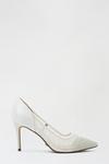 Dorothy Perkins Showcase Wide Fit White Spring Pearl Court Shoe thumbnail 1