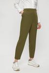 Dorothy Perkins Khaki High Waisted Tailored Trousers thumbnail 2