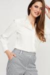 Dorothy Perkins Navy Gingham High Waisted Tailored Trousers thumbnail 4
