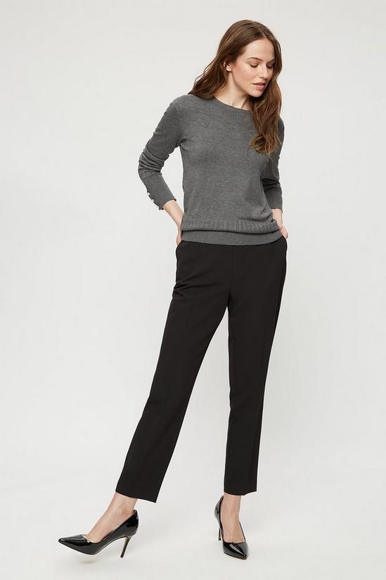 Dorothy Perkins Black High Waisted Tailored Trousers 1