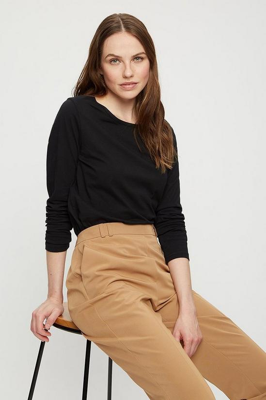 Dorothy Perkins Camel High Waisted Tailored Trousers 4