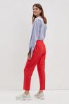 Dorothy Perkins Red Elastic Back Ankle Grazer Trousers thumbnail 3