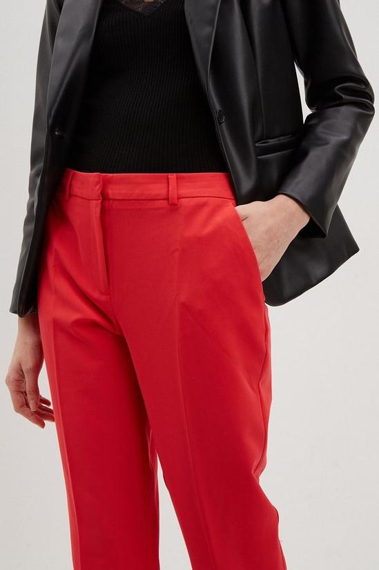 Dorothy Perkins Red Ankle Grazer Trousers 4