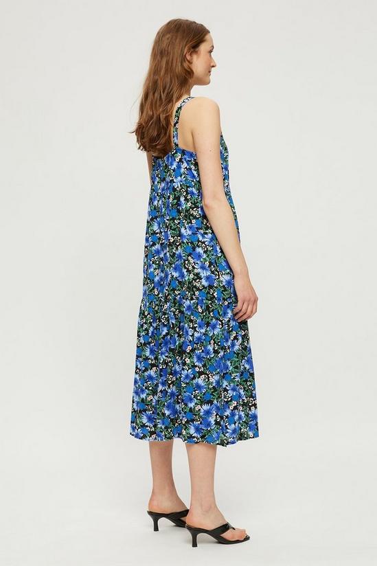Dorothy Perkins Blue Floral Midi Dress 3