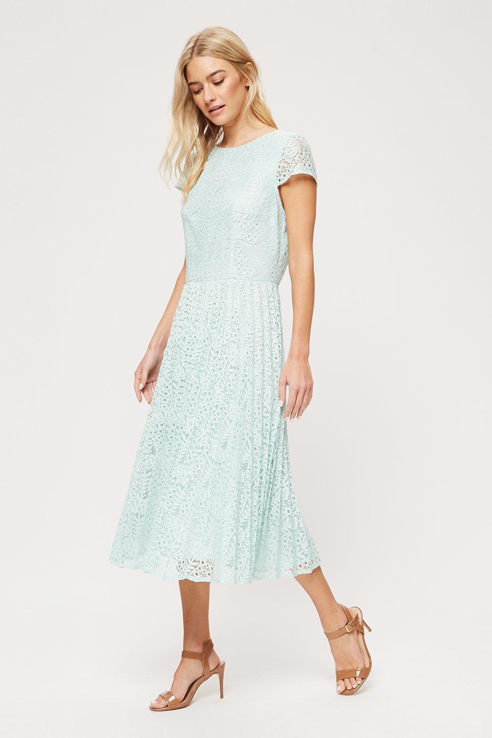 Dorothy perkins green lace on sale dress