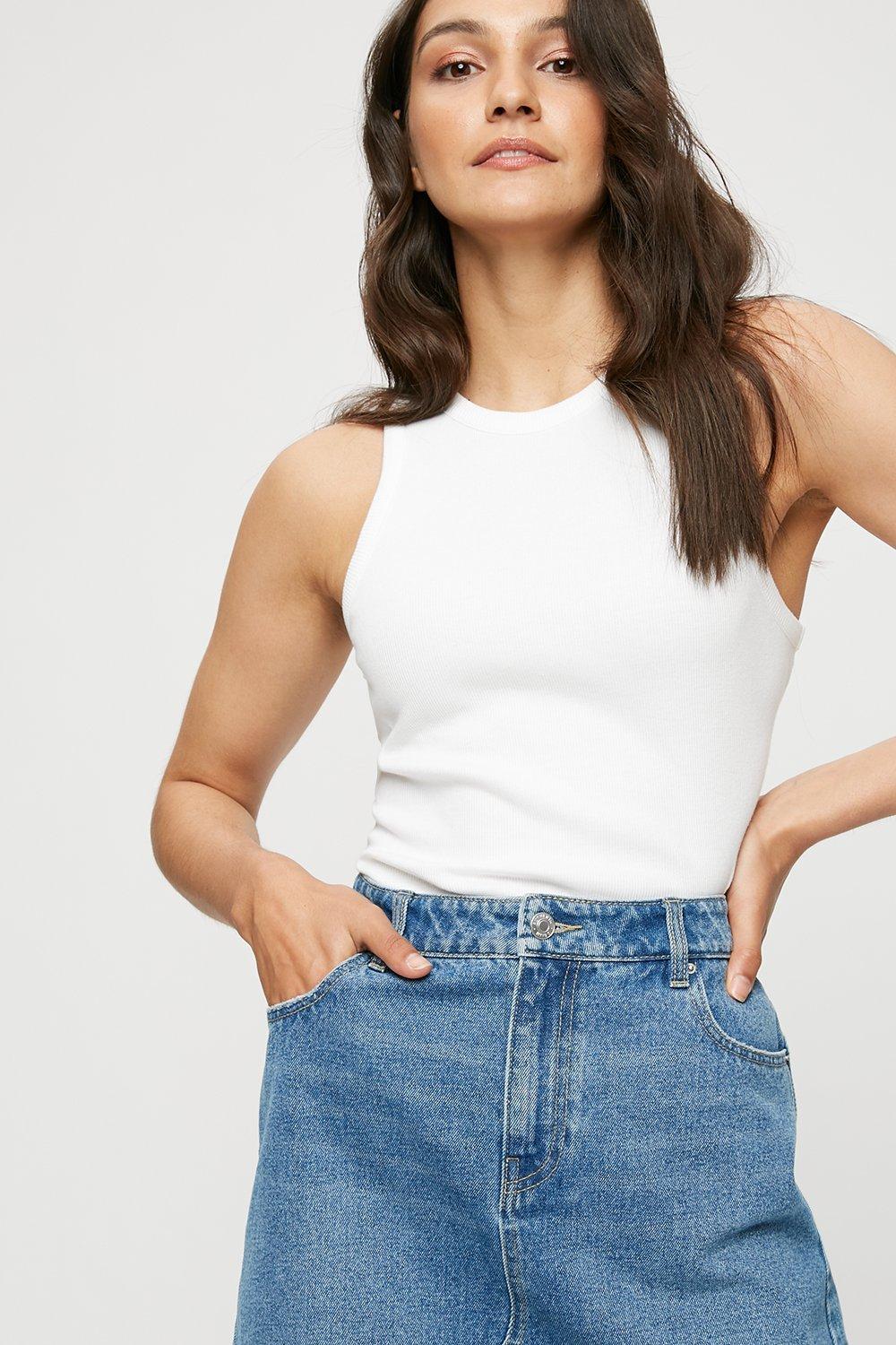 Indigo Denim Mini Skirt