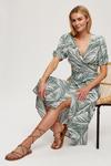 Dorothy Perkins Tall Palm Print Maxi Wrap Dress thumbnail 1