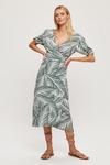 Dorothy Perkins Tall Palm Print Maxi Wrap Dress thumbnail 2
