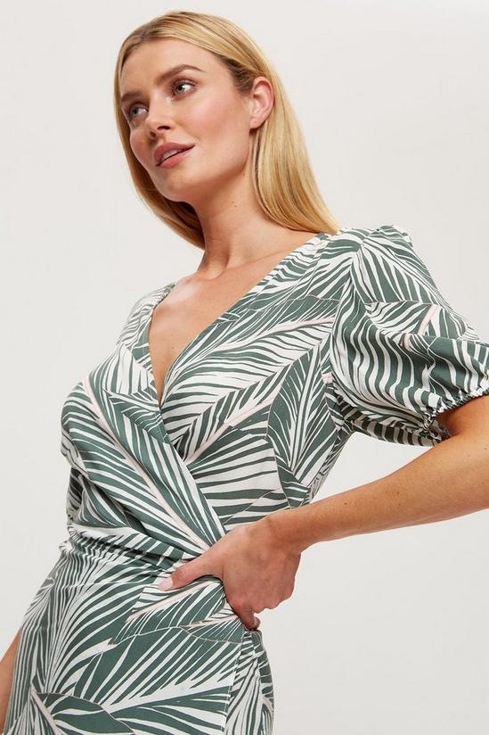 Dorothy Perkins Tall Palm Print Maxi Wrap Dress 4