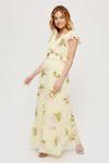 Dorothy Perkins Petite Yellow Floral Maxi Dress thumbnail 1