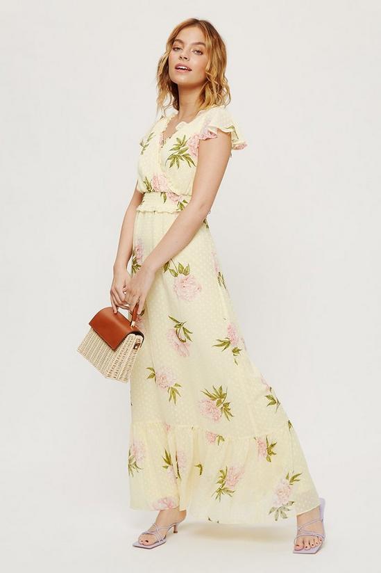 Dorothy Perkins Petite Yellow Floral Maxi Dress 2