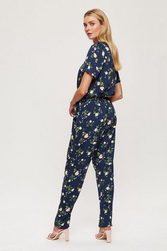 Dorothy Perkins Tall Navy Floral Jumpsuit 3
