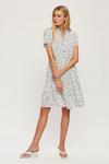 Dorothy Perkins Tall White Spot Fit And Flare Dress thumbnail 2