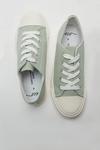 Dorothy Perkins Wide Fit Green Icon Canvas Trainers thumbnail 4
