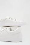 Dorothy Perkins Wide Fit White Ireland Lace Up Trainers thumbnail 3