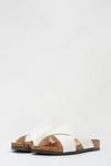 Dorothy Perkins Wide Fit White France Crossover Sandal thumbnail 2