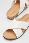 Dorothy Perkins Wide Fit White France Crossover Sandal thumbnail 3