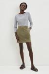 Dorothy Perkins Olive Chino Pocket Skirt thumbnail 2