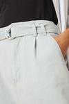 Dorothy Perkins Light Wash Denim Wide Leg Belted Trousers thumbnail 4