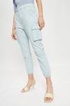 Dorothy Perkins Utility Light Wash Cargo Cuffed Jeans thumbnail 2